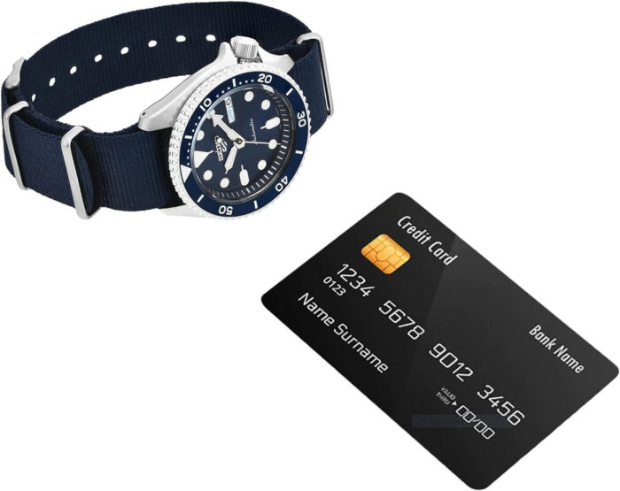 Seiko 5 Sports Automatic SKX Blue Dial Blue NATO Strap Watch For Men - SRPD51K2 - Image 8